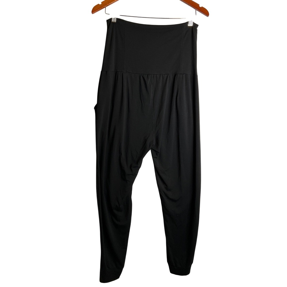 Hatch Over Under Maternity Pants Easy High-Waist Joggers Black Pull On Pockets S - Picture 3 of 9